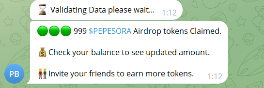 Airdrop koin PEPESORA